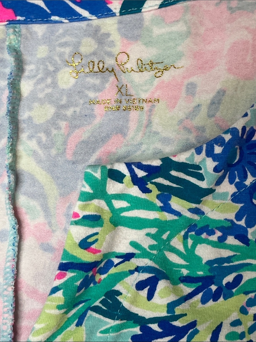 Lily Pulitzer-“Sophiletta”Dress in bright turquoise, pink & blue coral print-XL - Picture 6 of 8